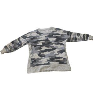 Arie Oversized Camo crewneck with side slits Large